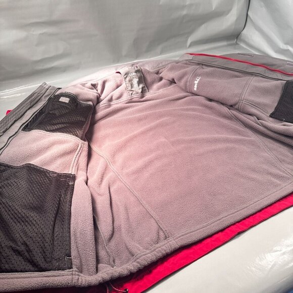 LL Bean 3 In 1 Sweater Coat Mens Removable Fleece Jacket Raincoat Hoodie Zip - Picture 10 of 16